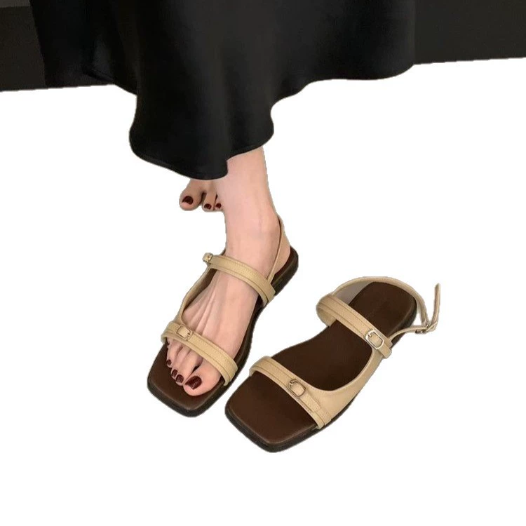 Sandals Summer Universal Buckle Strap, Simple Elegant Design, Sizes 35–40