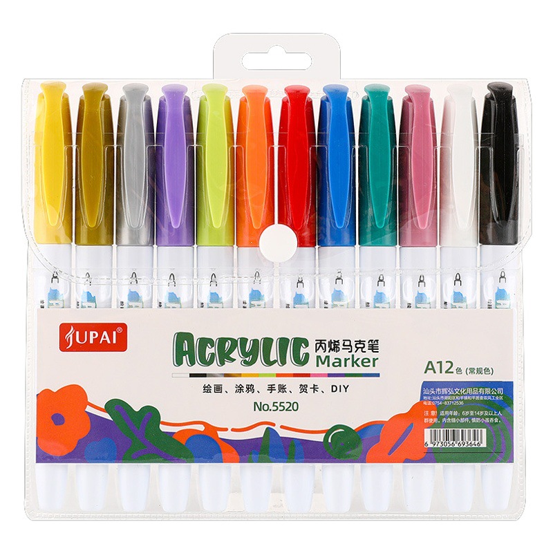 Acrílico marcador de algodón Tipo de núcleo prensa-libre acuarela pluma pintura agua tiza Nueva prensa-libre cerámica pluma a base de agua