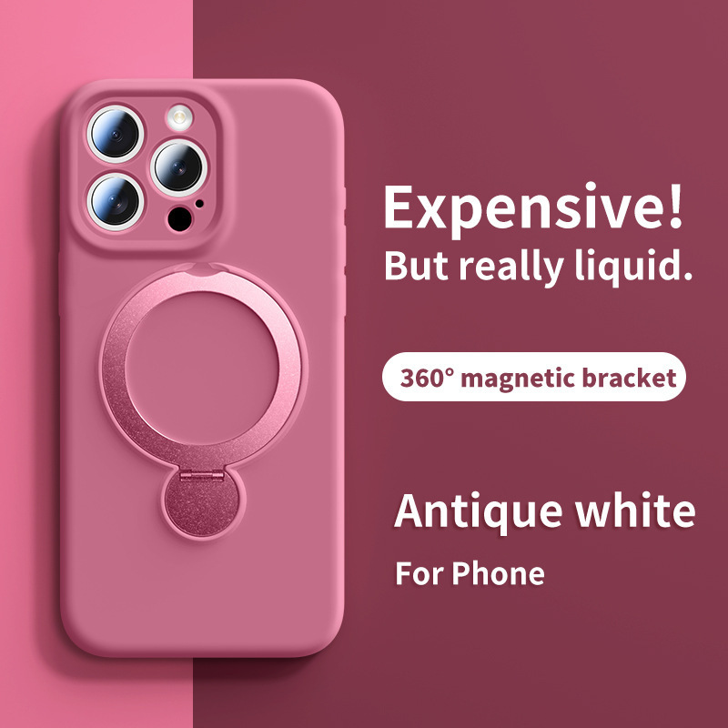 iPhone16promax 液体磁気電話ケース Apple 15 回転スタンドオールインクルーシブ保護カバー 13 に適しています。|undefined