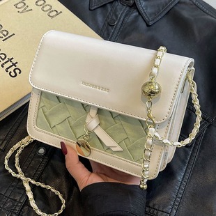 Summer Super Hot Crossbody Small Square Bag Lingge Chain Bag Women's 2024 New Fashion High-end Shoulder Bag