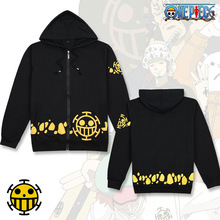 动漫周边衣服海贼王卫衣特拉法尔加罗同款秋冬季男女长袖连帽外套