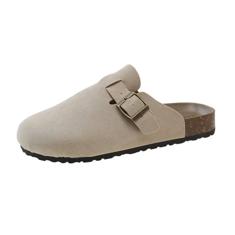 Новые осенние плоские обувь Birkenstock 2024 года, женские обувь с мягкой подошвой, носок до пальца полудраг, носили, классика, ретро, модно, повседневно, универсально