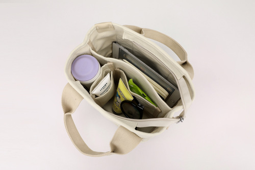 High-looking new  durable daily canvas bag lunch multi-layer tote bag canvas women's bag hand-held practical bag