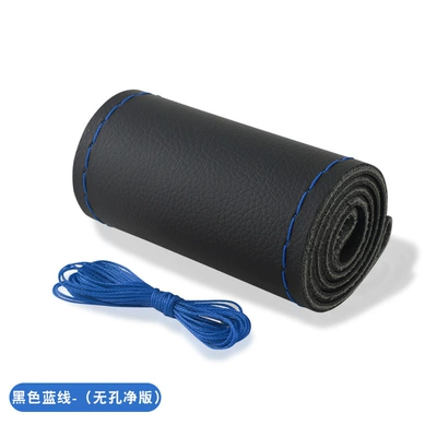 Manufacturer Wholesale Hand-Sewn Perforated: Steering wheel cover - glossy-blue-line-38cm