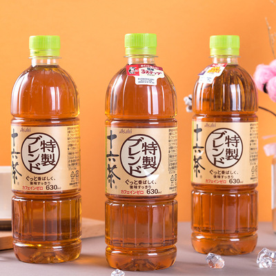 日本进口 Asahii朝日十六茶麦茶草本饮料自然健康大瓶630ml装|ms