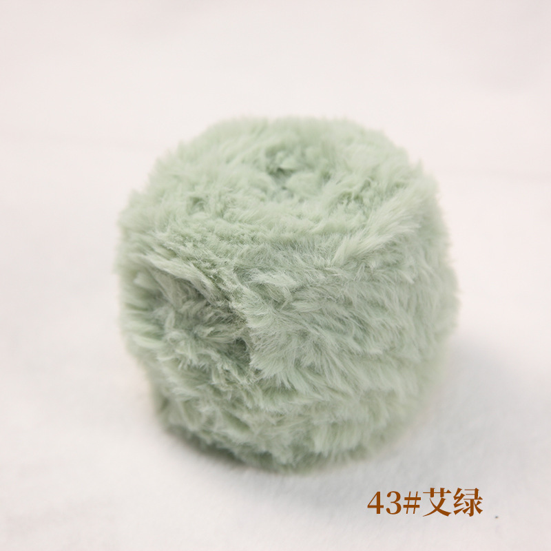 100 グラム毛皮ロングヘアミンクベルベットウサギのベルベット糸模造毛皮糸手編み diy ウール糸ぬいぐるみ糸|undefined