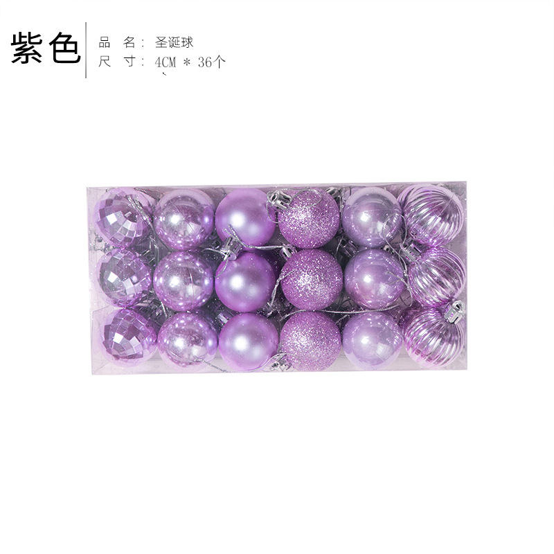 Bola de Navidad árbol de Navidad adornos de decoración colgante de bola de colores accesorios de material de Navidad DIY decoración de Navidad al por mayor