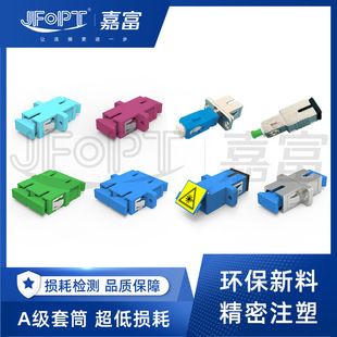 SC fiber optic adapter plastic metal single mode Multimode Single Core double core flange coupler single link double link 4 link