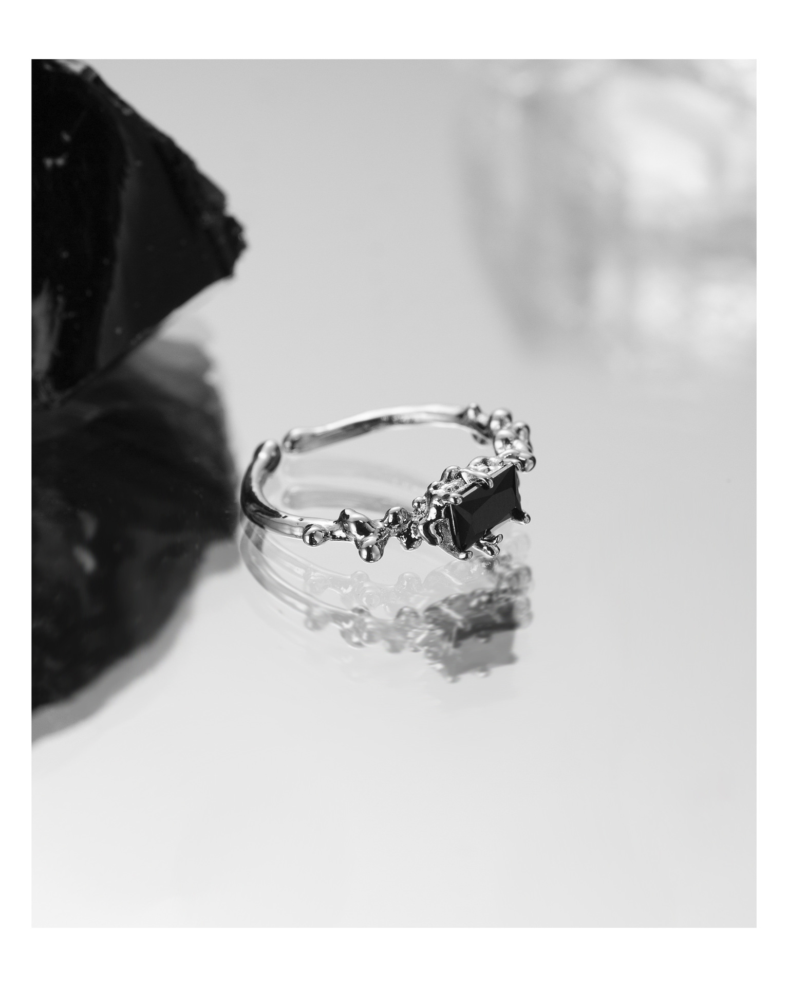 Fashion Geometric Copper Plating Rings 1 Piece