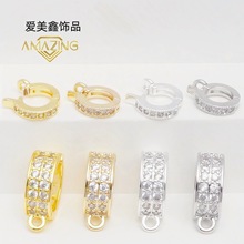 14K����ɫ΢��ʯ�f�ܵ������Ʒ��diy�����朿���������l