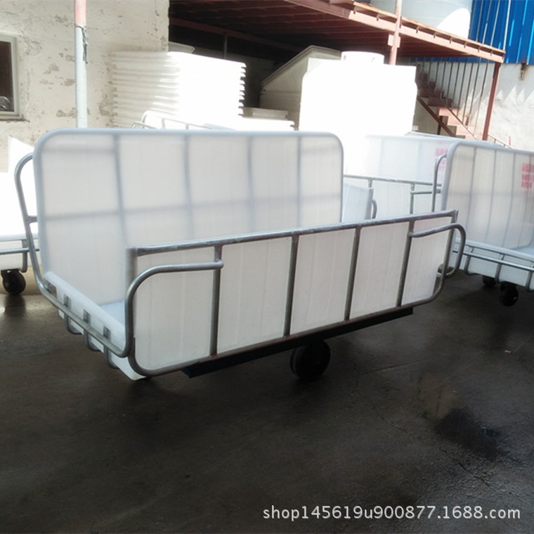 印染布匹周转运输元宝车  /两头通U型牛筋PE内胆布笼车