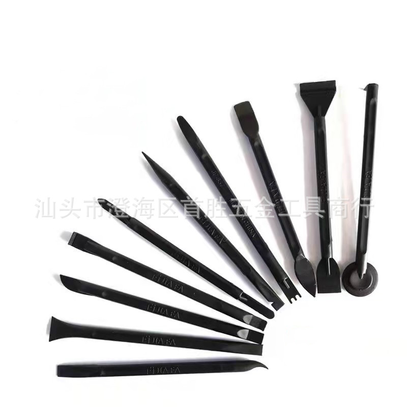 10件套撬棒 塑料拆机棒 双头撬棍 手机屏幕维修棒 十件套拆机工具