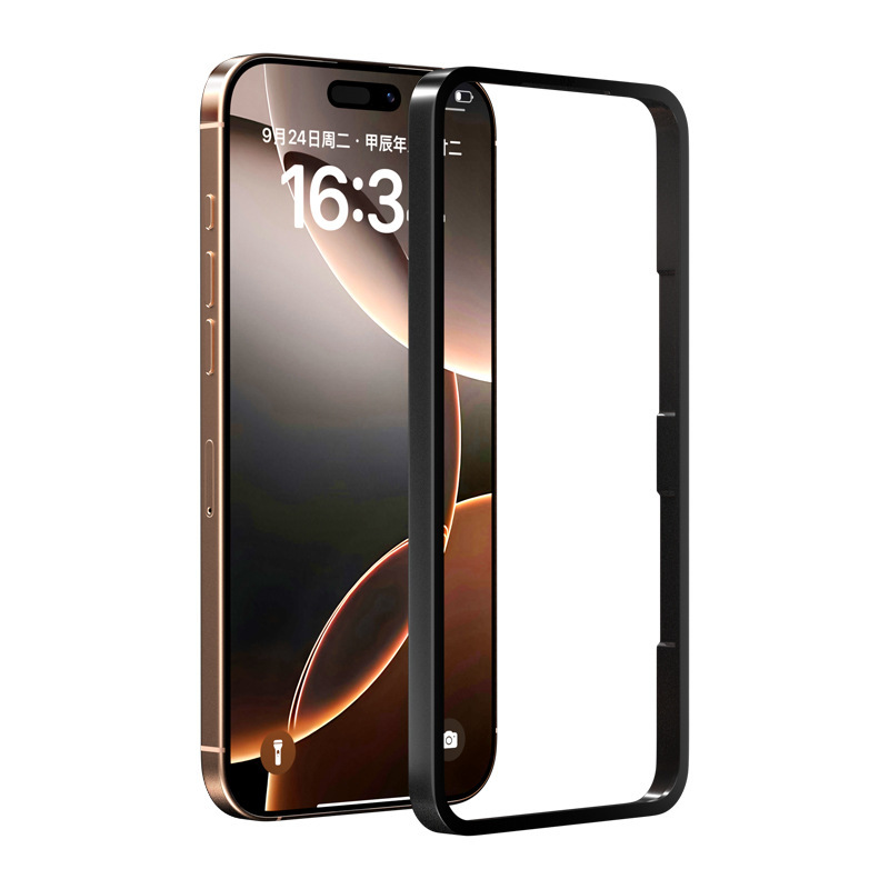 Apple 17 フィルム位置決めフレーム 16Pro 携帯電話強化フィルム アーティファクト iPhone 15 簡単貼り付け補助ツールに適しています。|undefined