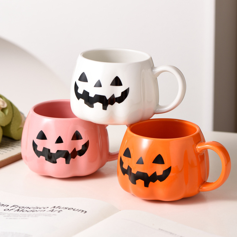 クロスボーダー新しいハロウィンカボチャカップクリエイティブマグレトロホリデーウォーターカップ実用的なカップカボチャカップ|undefined