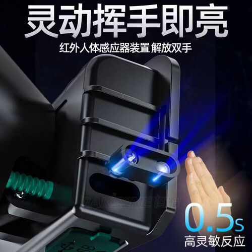 Wholesale induction headlight strong light super bright head-mounted emergency flashlight outdoor long-range charging night fishing miner's lamp