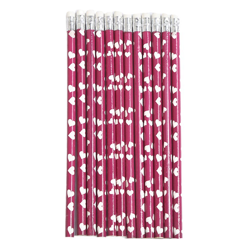 День Святого Валентина Карандаш Love Pencil Eraser Точилка для карандашей HB термоусадочная пленка Рождество Хэллоуин студент пишущая ручка