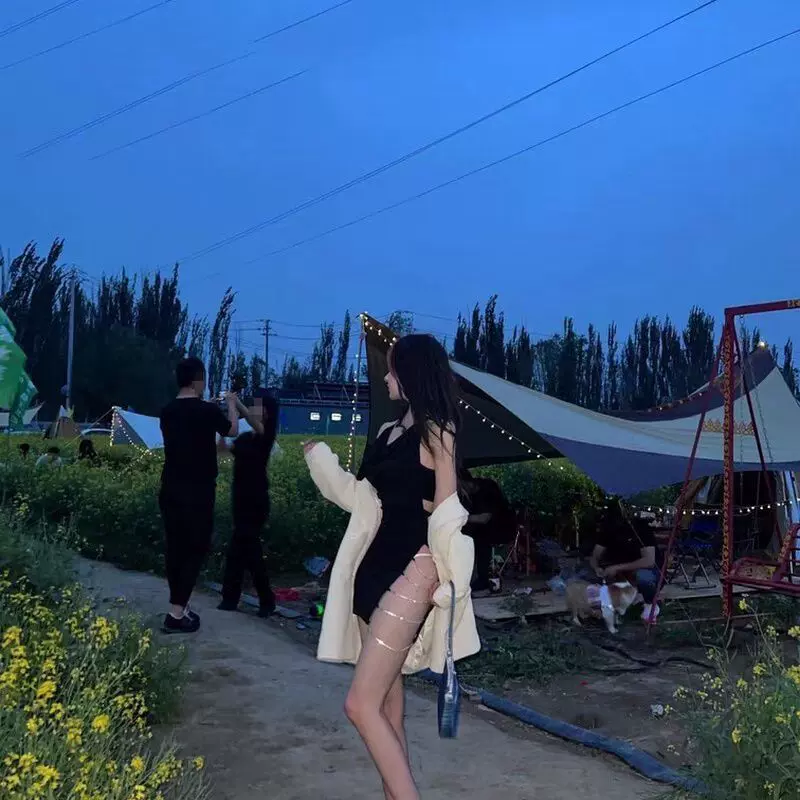 情趣内衣性感诱惑包臀短裙镂空水钻开叉火辣吊带激情睡裙一件代发