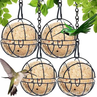 Hollow Bird Cage Ball Candy Box Iron Wedding Candy Box Outdoor Bird Cage Feeder Hanging Bird Feeder