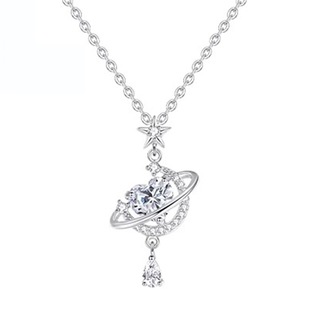 Authentic KAIPUU Dream Silver Warm Star Moon Women's Sterling Silver Necklace 2024 New Explosions Girlfriend Birthday Gift