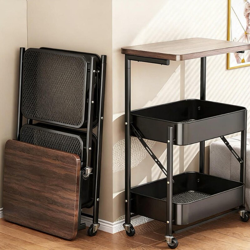 Movable Storage Rack, Living Room Sofa Side Table, Bedroom Bedside Table, Ms Household Snack Cart, Multi-Layer Movable Storage Rack, Living Room Sofa Side Table, Bedroom Bedside Table, Ms Household Snack Cart, Multi-Layer