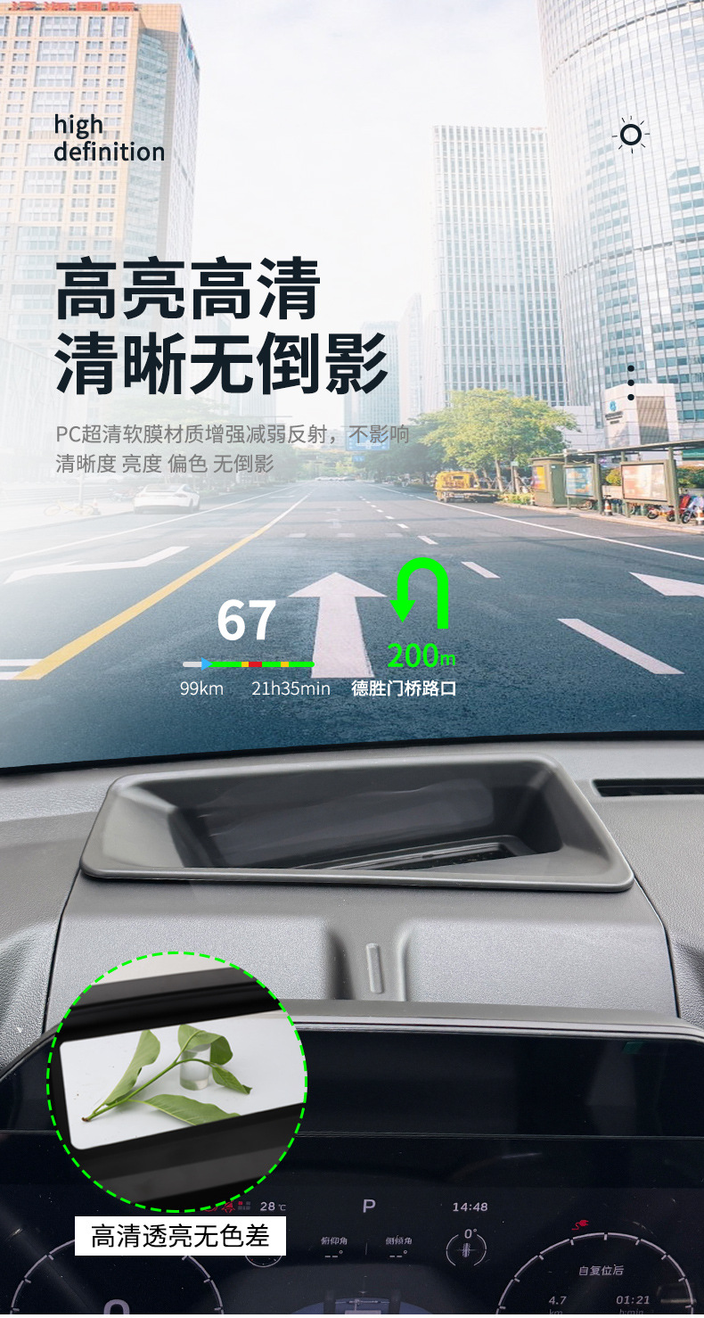 Directly supplied by the manufacturer, suitable for 2026 Haval Menglong PLUS, curved head-up display protective cover, HUD interior car accessories modification