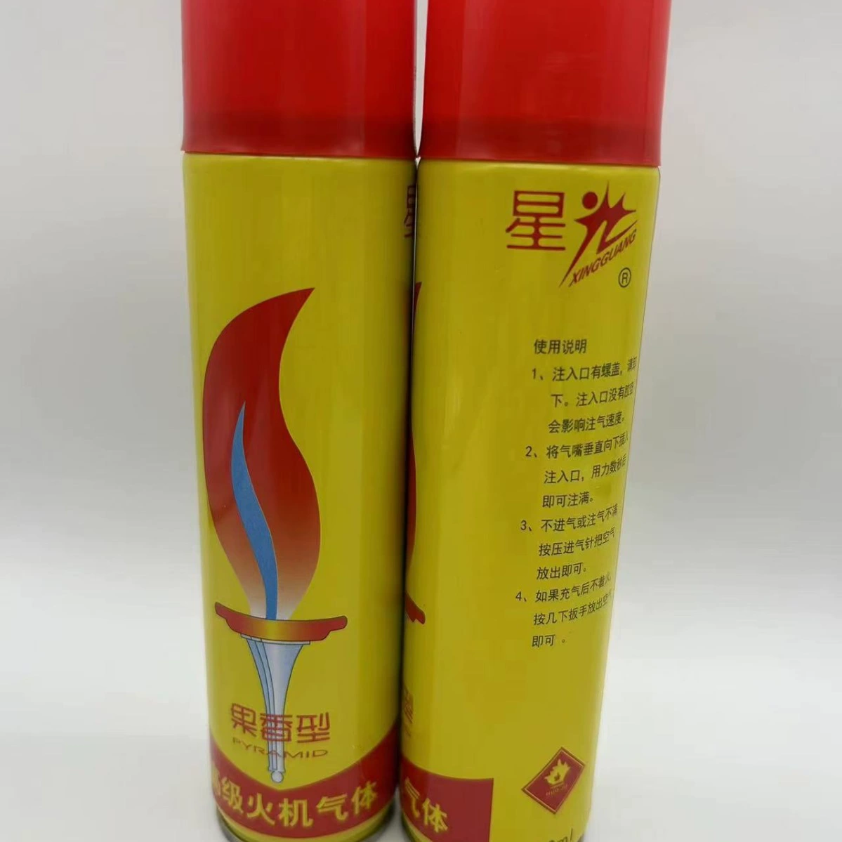 Заводская прямая продажа оптом ароматического газа Starlight 152 мл, различные надувные газовые зажигалки, баллон с бутаном
