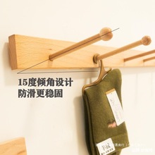 新款防滑袜架 榉木钉袜子货架展柜 首饰品耳环挂墙收纳店铺展示架