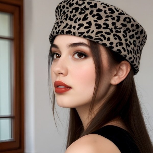 Demi-season woolen retro hat