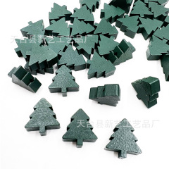 愛の五芒星クリスマスツリーのクローバーの形の20mmの木のビーズは装飾のカラーdiyのアクセサリーの部品を掛けます。