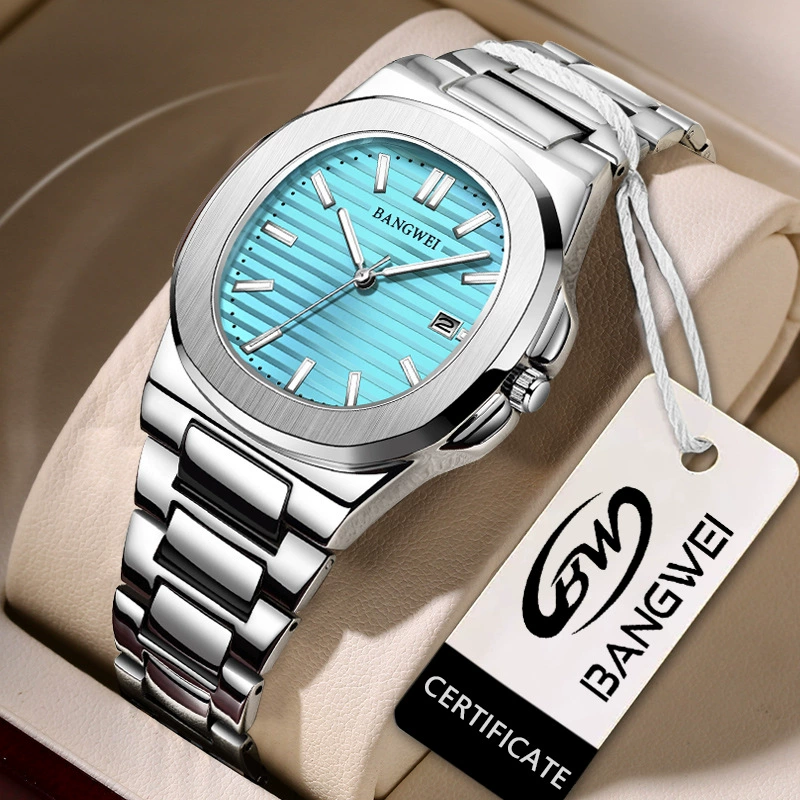 Men's quartz watches, swiss watch, fashionable trend steel belt, waterproof high quality men's watch