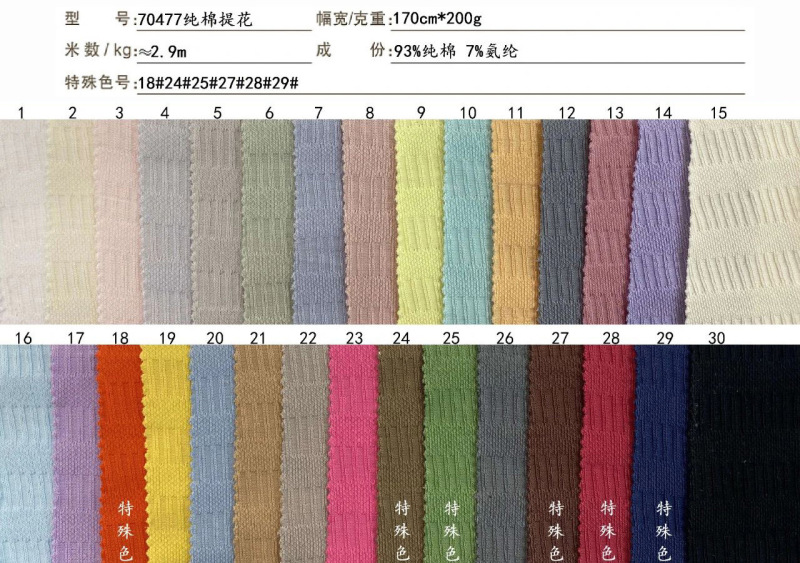 新品200g純綿花立体ジャカード布筋理感ファッションファッション服ニットジャカード生地|undefined