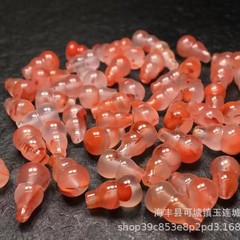 メーカー卸売りさくらんぼ紅南紅小瓢箪アクセサリー色ピンクきれいな花に雑多な割れがない