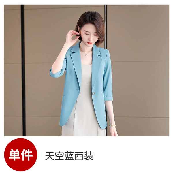 Sky blue suit