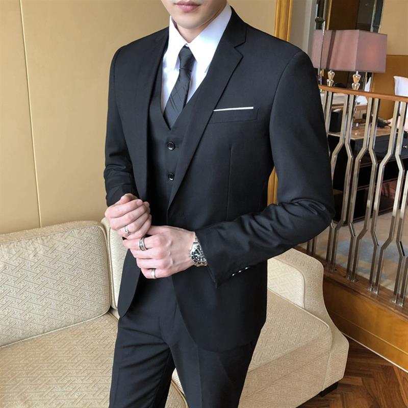 Traje traje chaqueta de los hombres chaqueta de otoño casual de negocios mejor hombre traje novio boda profesional formal desgaste pequeño traje