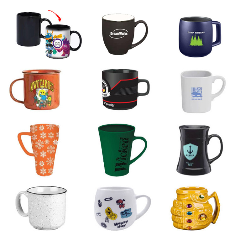 Sublimation ceramic cup, exquisite creative mug, color-changing coffee cup, direct sales from manufacturer, quality guaranteed, advertising cup with coating