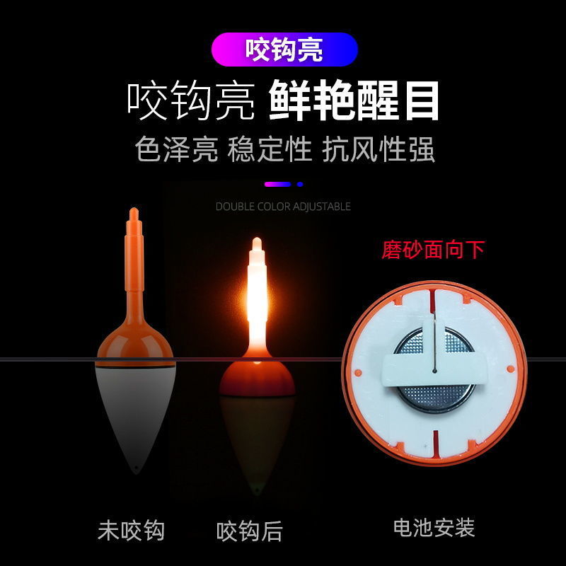 gran abdomen flotante pesca nocturna electrónica puerto flotante nocturno de pesca remota barra flotante de pesca flotante grupo de pesca de cabeza grande