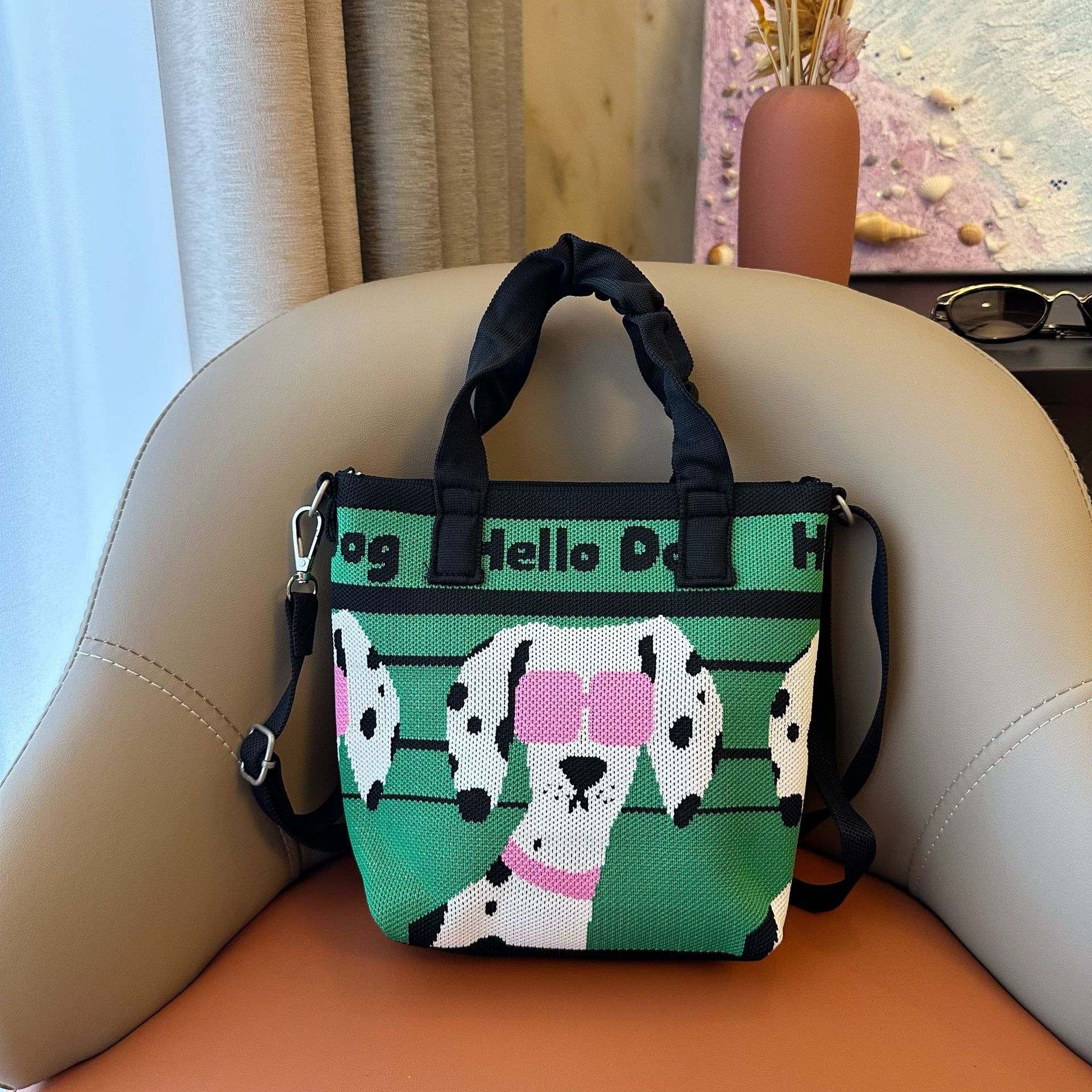 Nueva serie coreana lindos bolsos de mano de bolsos de pequeño diseño universal bolsos de punto de gran capacidad bolsos de hombro image 11