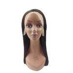 跨境欧美非洲出口假发 13*4高质量一刀切直发自然色全真人发16寸