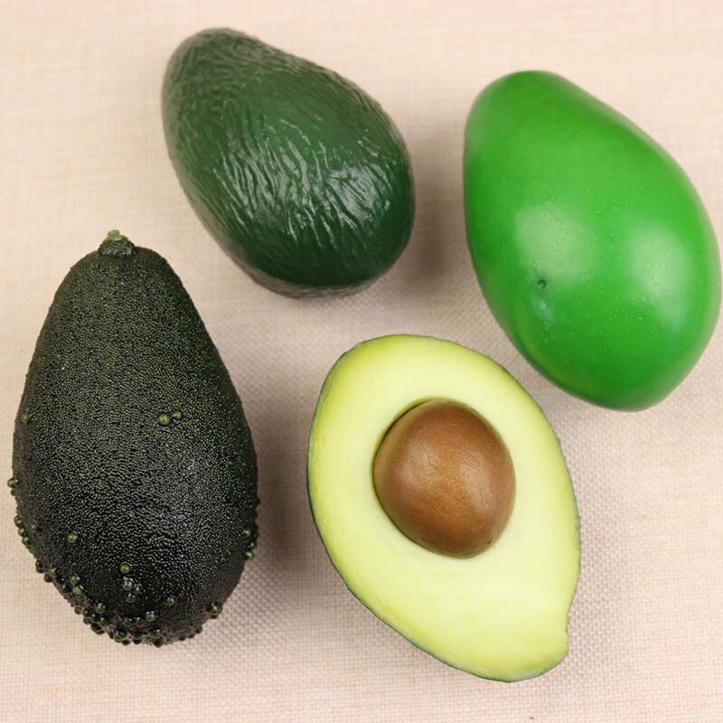 Simulation avocado fruit fake avocado high simulation fruit store window display photography props