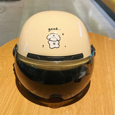 Helmet, Cartoon Simple Style, Women's — Motosiklet kaskı (dəbilqə)