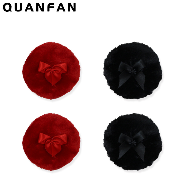 Soporte de terciopelo polvo de cuerpo puff polvo soplo largo esponjoso esponja esponjoso polvo suelto polvo denso pastel de maquillaje de reemplazo