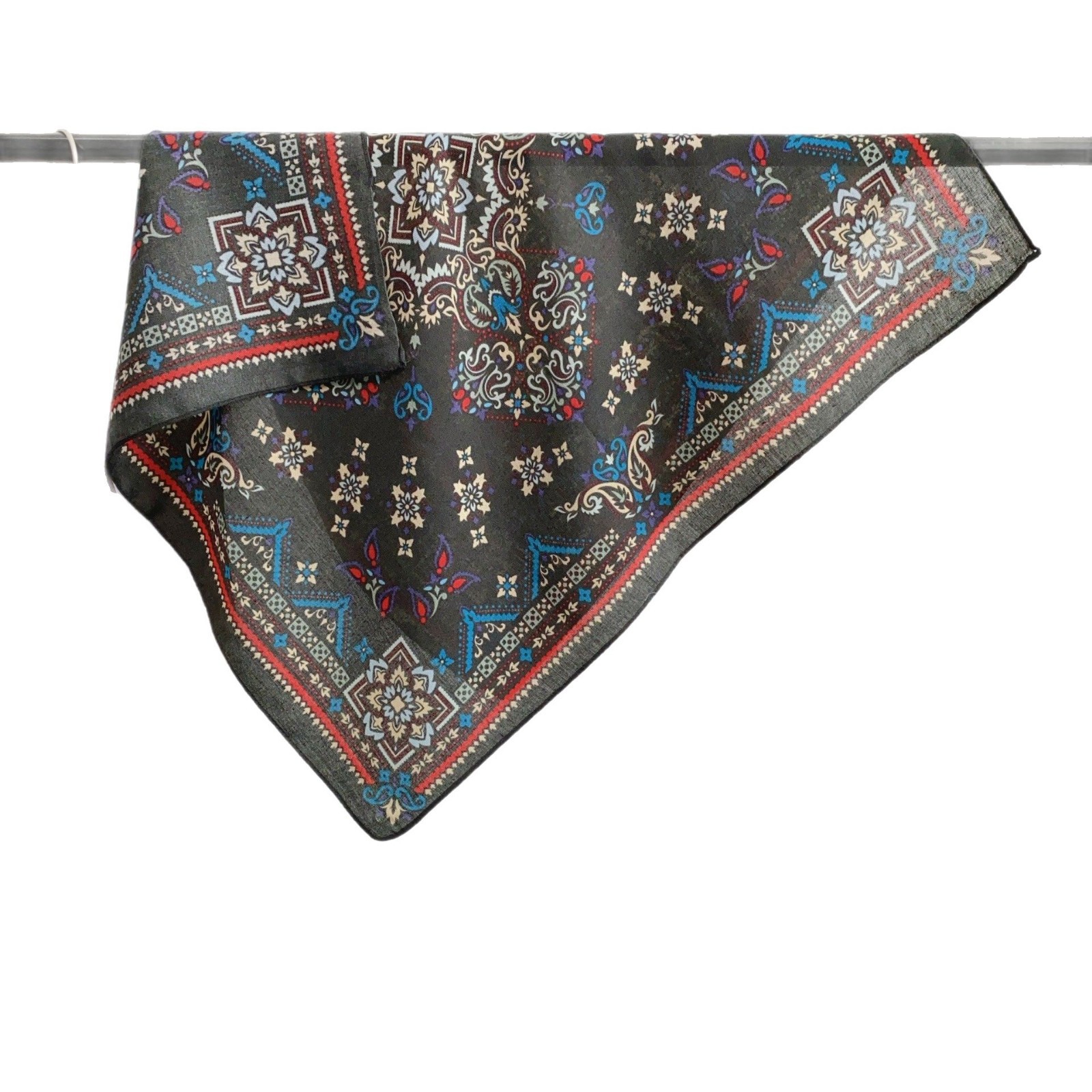Bufanda de seda con estampado retro americano, moda salvaje 68 bufanda cuadrada pequeña, traje de primavera y verano para mujer, bufanda pequeña, pañuelo en la cabeza