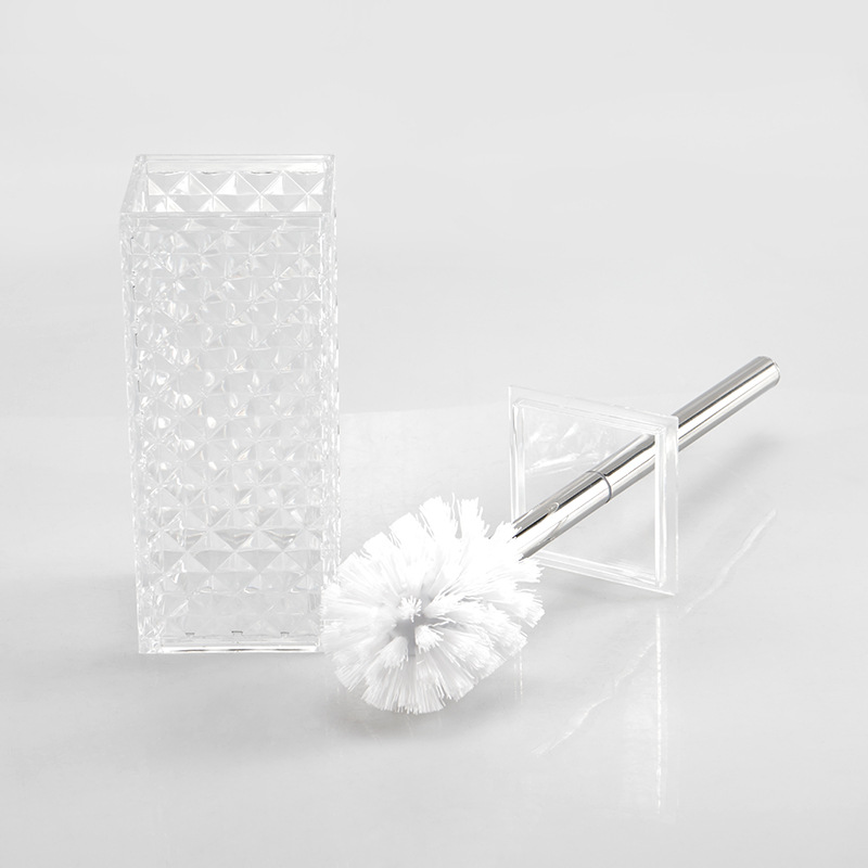 Baño nuevo cepillo limpio prueba diamante Plaid Punch-libre mango largo en stock cepillo de inodoro fábrica directa traje de cepillo de baño