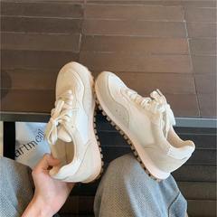 葡萄妈studiolee 时髦拼接网面休闲板鞋增高系带运动阿甘小白鞋女