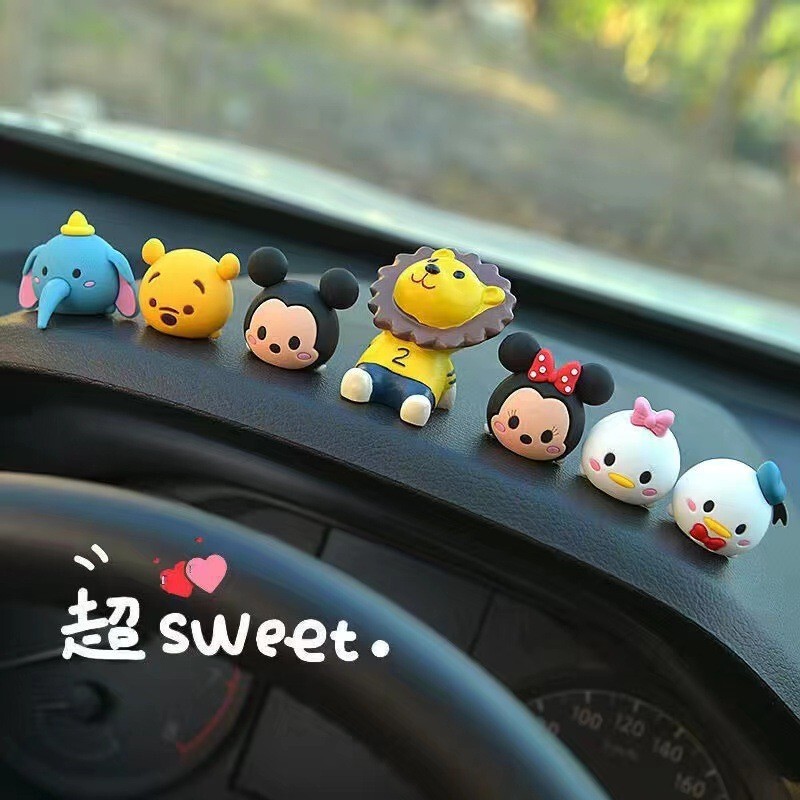 車の人形立体車の装飾品 PVC ソフトシリコーン小さな人形装飾用品センターコンソール車|undefined