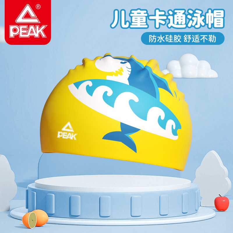 ピーク PEAK 本物の防水シリコン水泳キャップ大人と子供の水泳キャップ女性のロングヘア水泳キャップ卸売|undefined