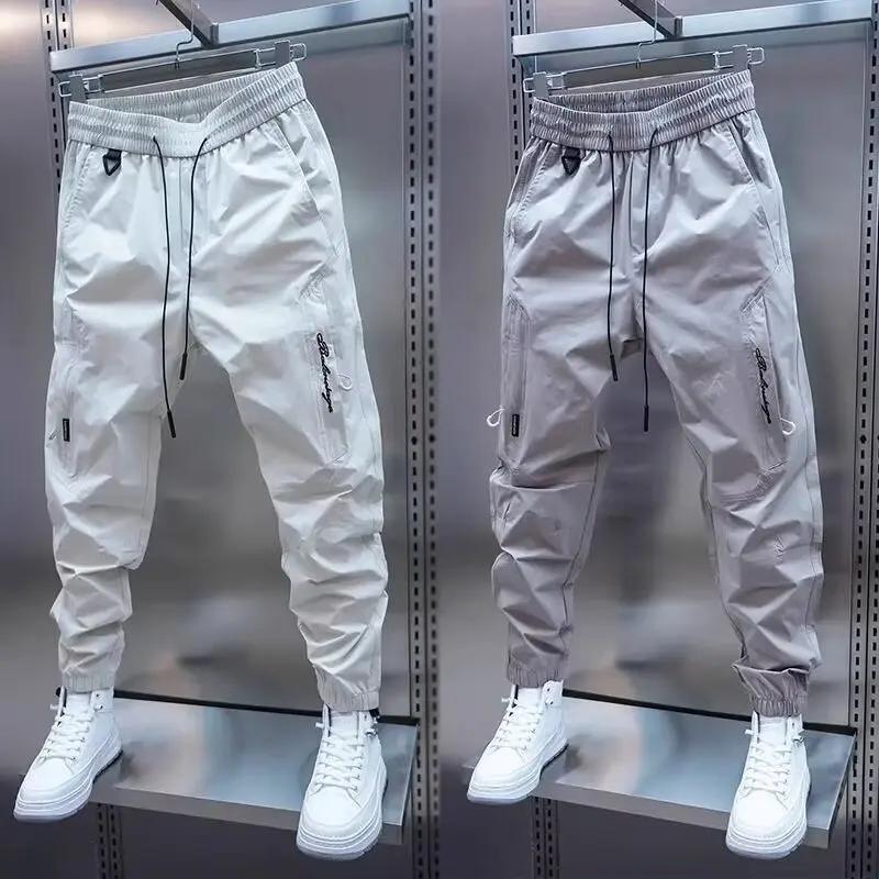 Cross-Border Quick Drying Joggers Cargo Pants Men Streetwear Hip Hop