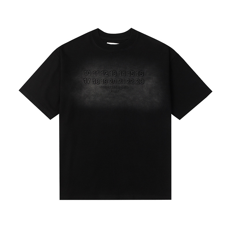 24SS 新デジタルパターンラウンドネックメンズとレディースのトレンディな半袖コットンカジュアル T シャツシリーズ|undefined