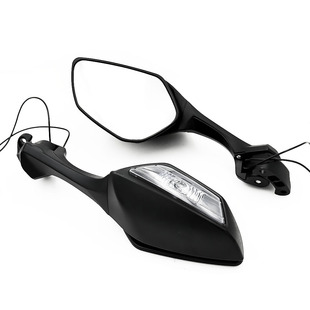 Suitable for 2015-2024 Kawasaki Ninja Zx-10Rr Universal Sports Car Rearview Mirror Modified with Light Reflector