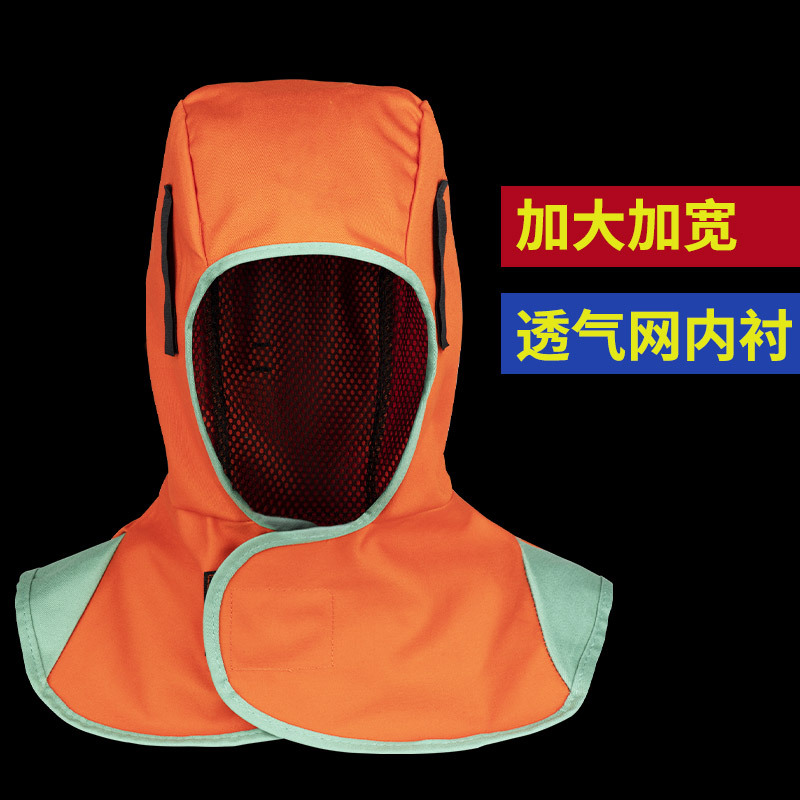 Soldadura ignífugo sombrero a prueba de polvo chale pulido anti-splash sombrero soldador chale a prueba de quemaduras fábrica al por mayor